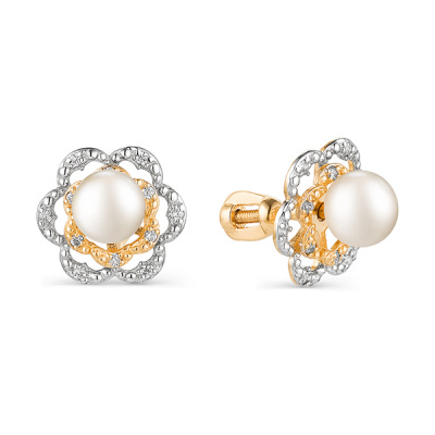 Пусеты золото 22107Y1