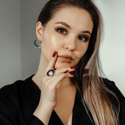 Серьги серебро 52921SB