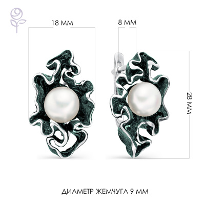 Серьги серебро 52238S1Z