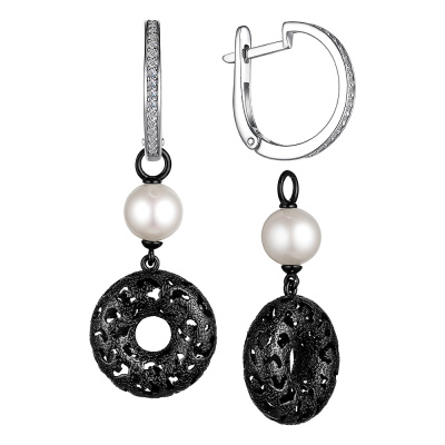 Серьги серебро 52955.1S1G