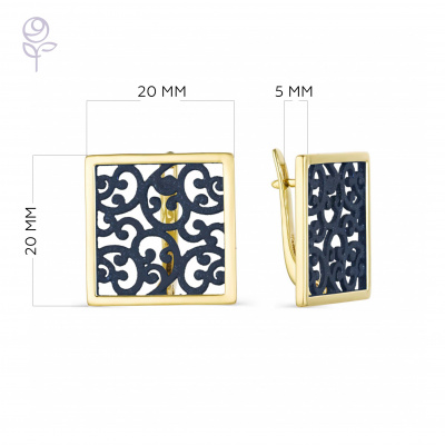 Серьги серебро 52836YU