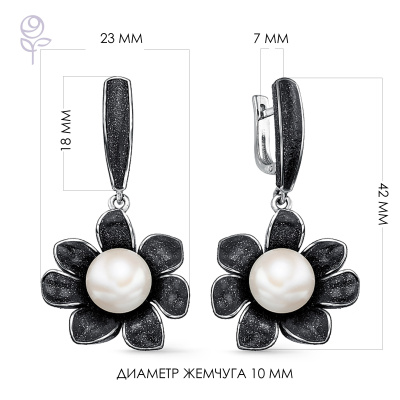 Серьги серебро 52802S1B