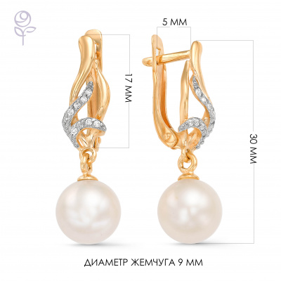 Серьги золото 32055A1