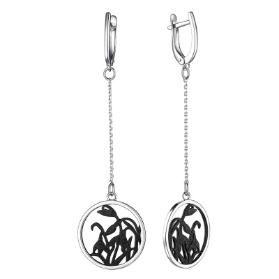Серьги серебро 52922.1SB