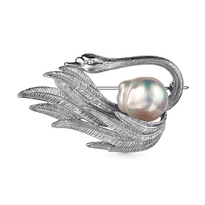 Брошь серебро 56027S6