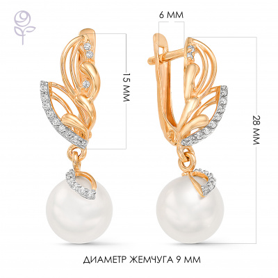 Серьги золото 32050A1