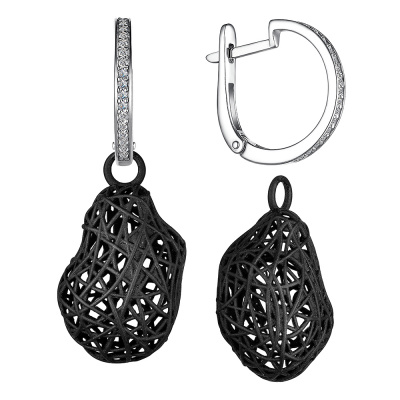  Серьги серебро 52952SG