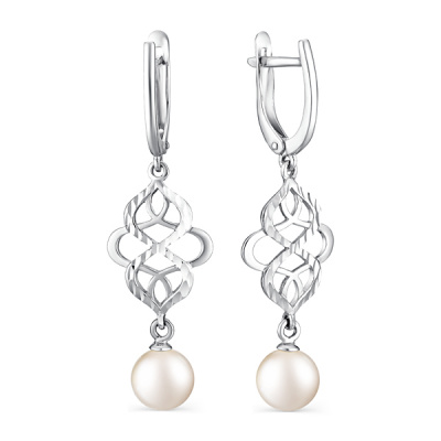 Серьги серебро 28135S1