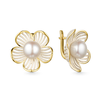 Серьги серебро 52856Y1H