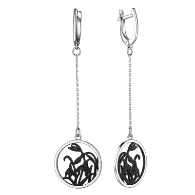 Серьги серебро 52922.1SB