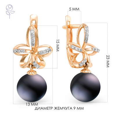 Серьги золото 32057A2