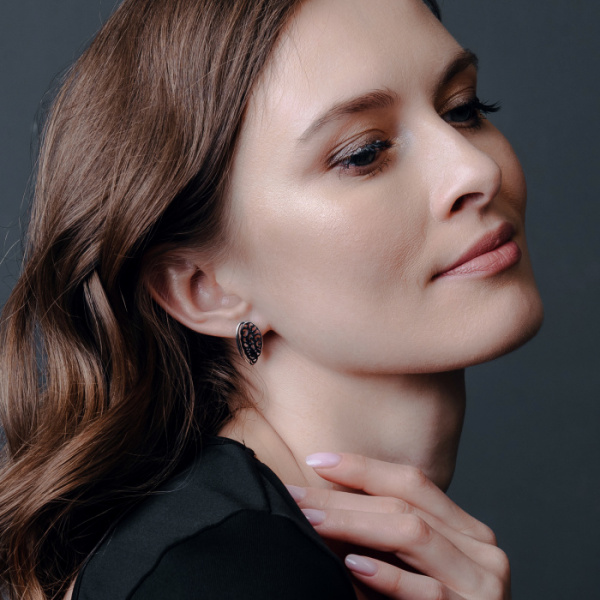 Серьги серебро 52970SB