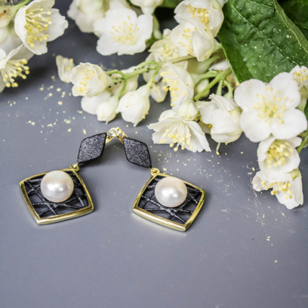 Серьги серебро 52843Y1B