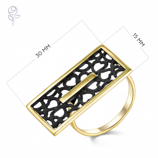 Кольцо серебро 51837YB