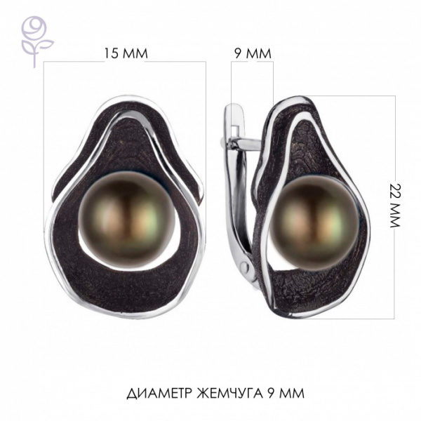 Серьги серебро 52818S2B