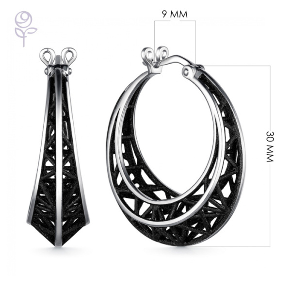 Серьги серебро 52925SB