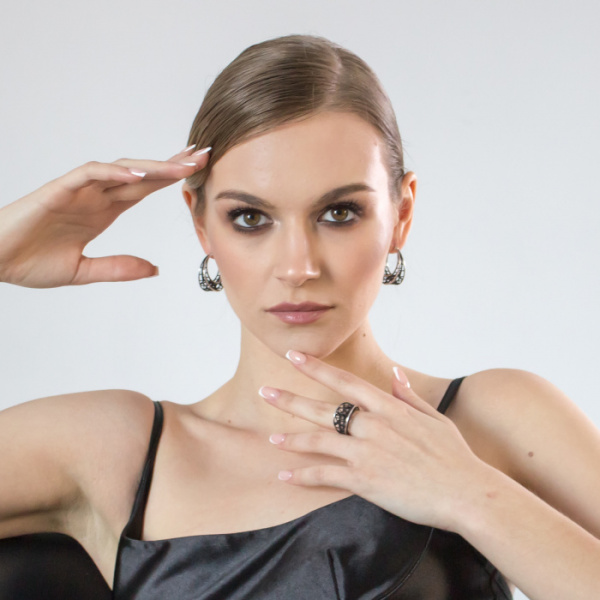 Кольцо серебро 51924SB