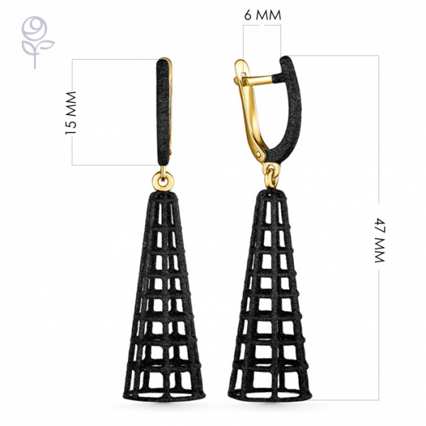 Серьги серебро 52932YB