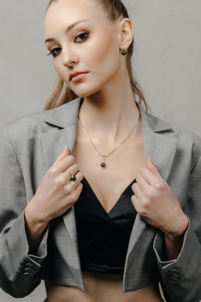 Серьги серебро 28201S2