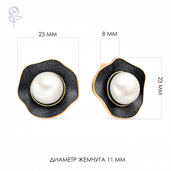 Серьги серебро 52804Y1B