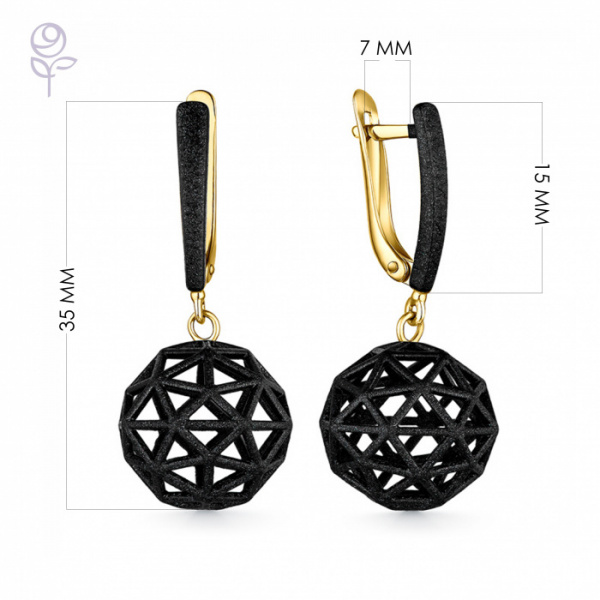 Серьги серебро 52931YB