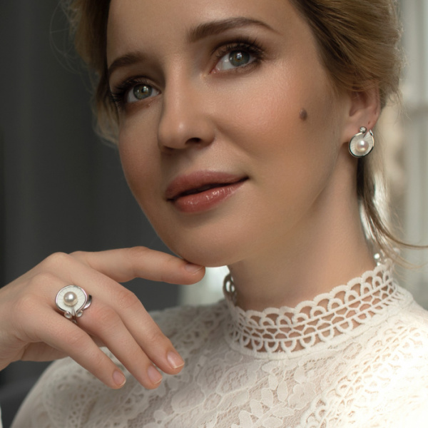 Серьги серебро 52850S1W