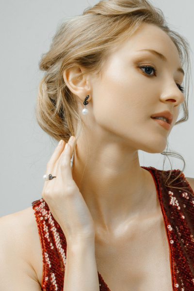 Серьги серебро 28409S1B