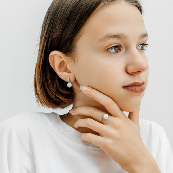 Серьги серебро 52513S1