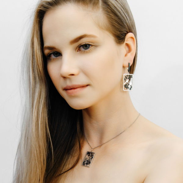 Серьги серебро 52945SB