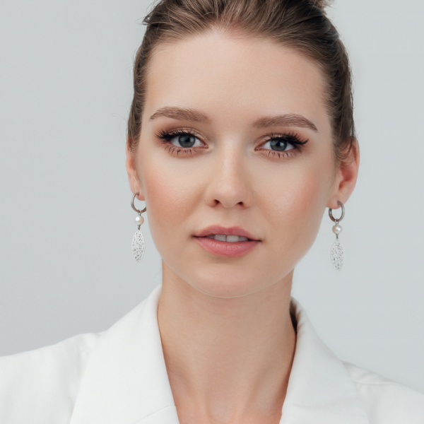 Серьги  серебро 52974.1S1W