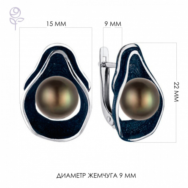 Серьги серебро 52818S2U