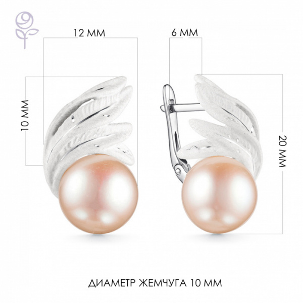 Серьги серебро 52883S1W