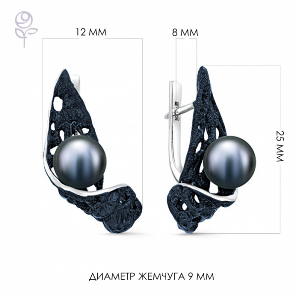 Серьги серебро 52263S2U