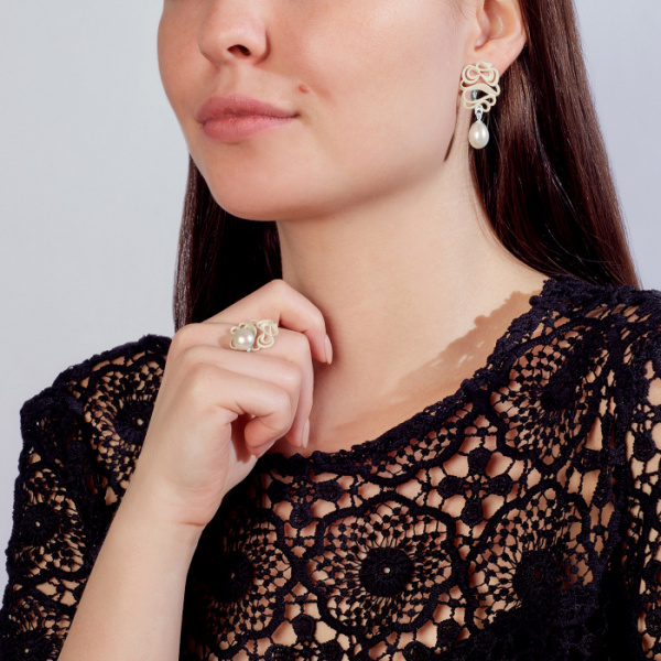 Серьги серебро 52853S1H