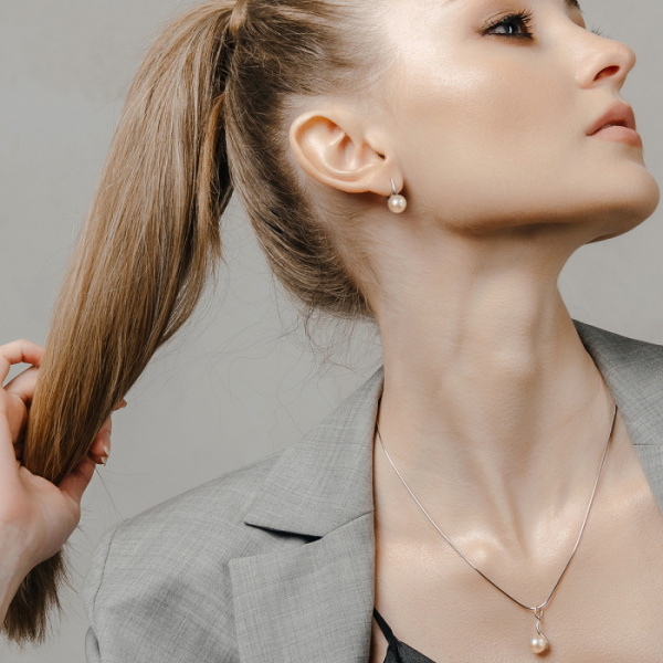 Серьги серебро 28201S3