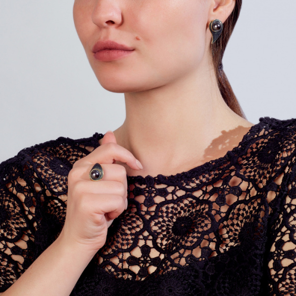 Серьги серебро 52827Y2B