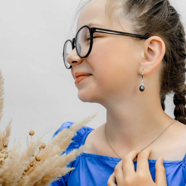 Серьги серебро 28085S2