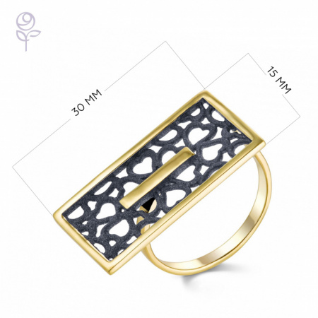 Кольцо серебро 51837YU