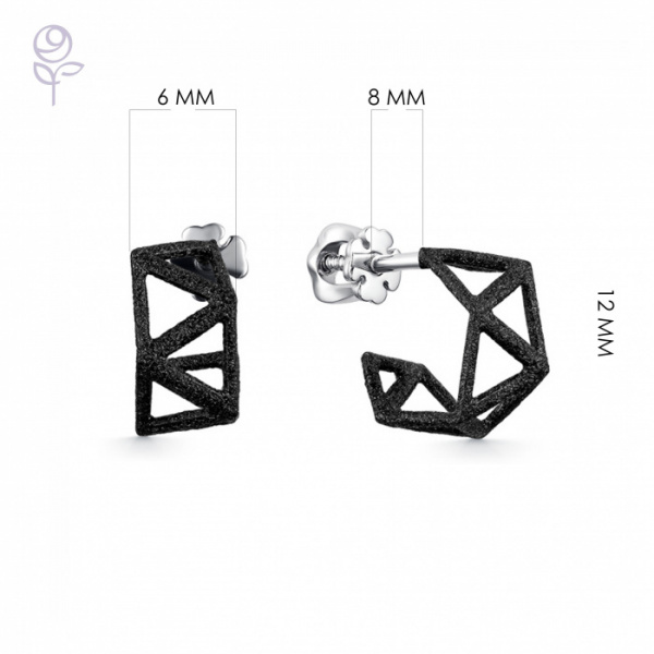 Серьги серебро 52946SB