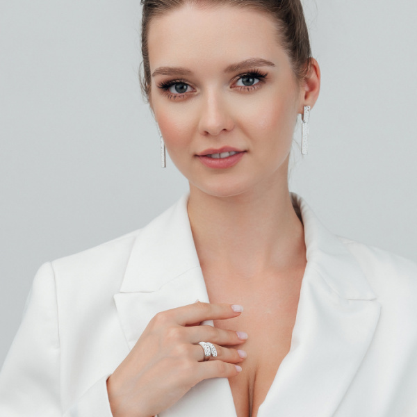 Кольцо серебро 51971SW