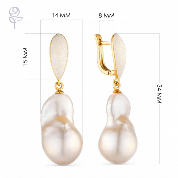 Серьги серебро 52287Y6H