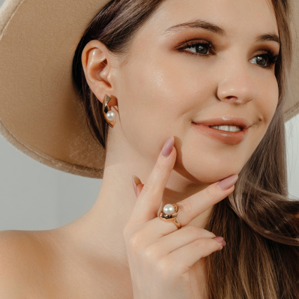 Серьги золото 22256A1