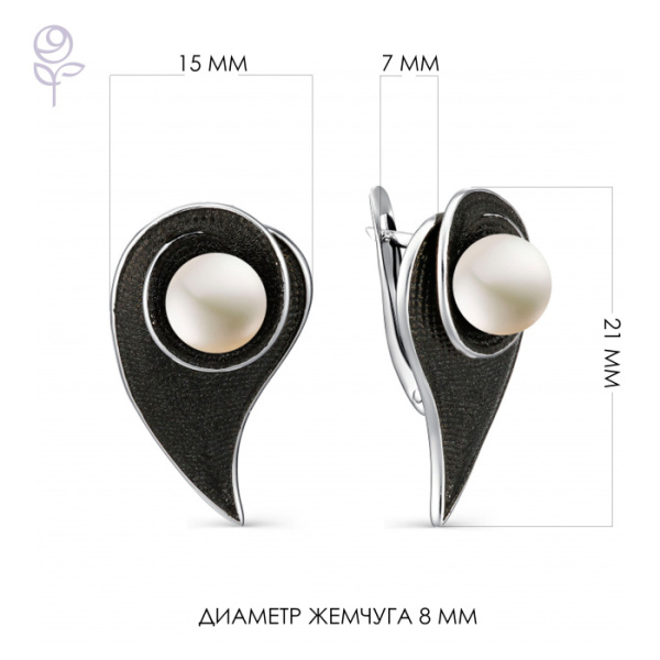 Серьги серебро 52827S1B