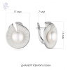 Серьги серебро 52850S1W