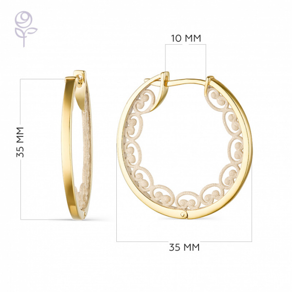 Серьги серебро 52910YH