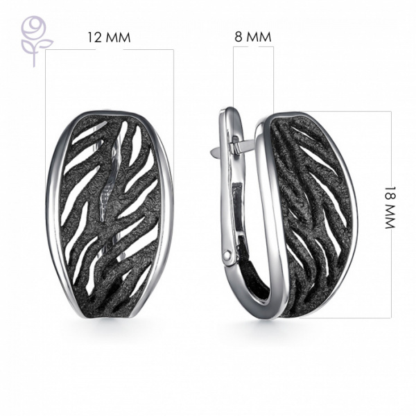 Серьги серебро 52943SB