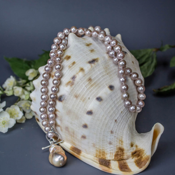 Бусы серебро 01417S3D7.45