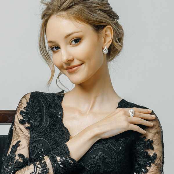Серьги серебро 52886S1W
