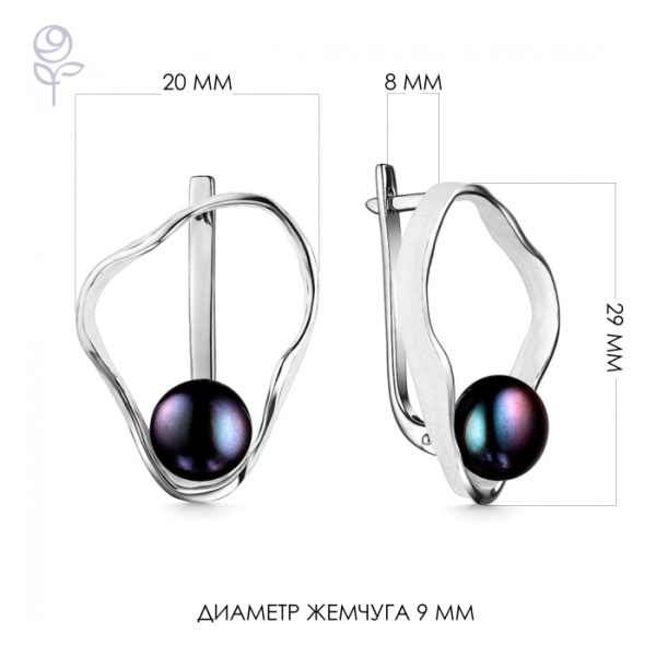 Серьги серебро 52232S2W