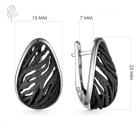 Серьги серебро 52939SB